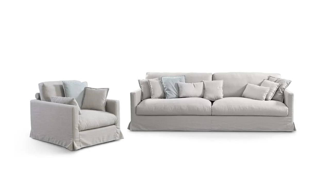 Bobbio Linnen Sofa: Natural Style and Lasting Comfort